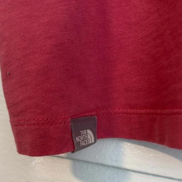 The North Face Cropped Simple Dome Tee Slate Rose Pink Casual Top - Picture 7 of 8